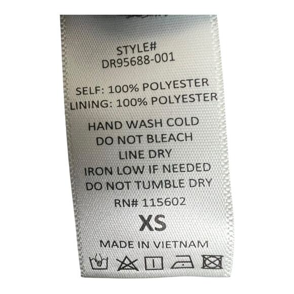 All in Favor Ruffle Straps Tiger Print Mini Dress Brown/Black Women's XS Party - Picture 9 of 9